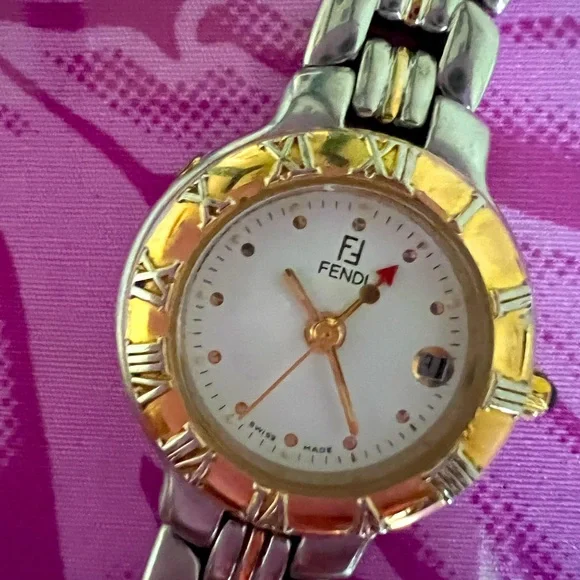 Fendi | Accessories | Fendi Watch Silver And Gold | Poshmark display picture 1